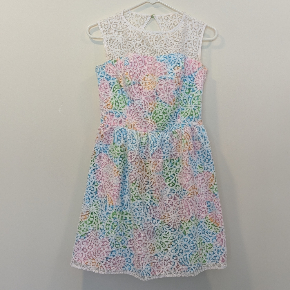 Lilly Pulitzer Lace Overlay A-line Dress